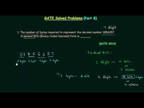 GATE Solved Problems (2008-2014) | Number Systems | Digital Electronics