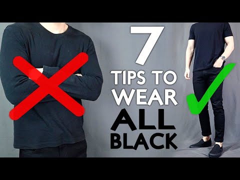 mens black dress shirt outfit