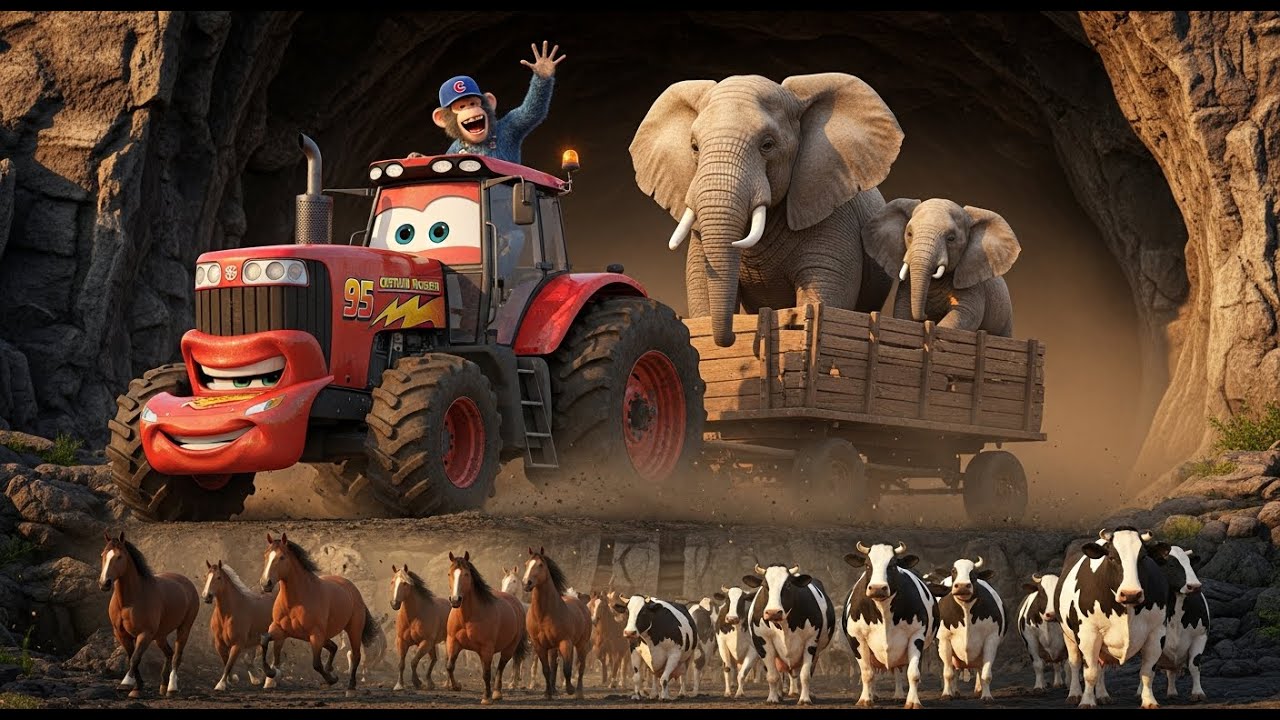 Baby Monkey Saves Rainbow Valley! 🐵🌈🚜 Flood, Rescue & Teamwork Adventure! | Monkey Zone