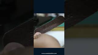 Get creative with letter stamping on leather #leathercraft #customized #letterstamping