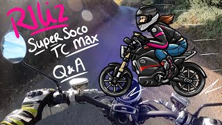 R1Liz - Super Soco TC Max - Electric Motorcycle Q&A