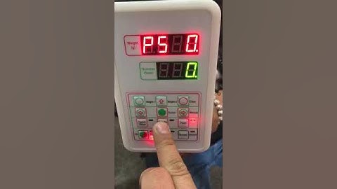 Calibration for granual filling machine 500gram