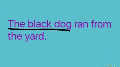 Complete Subjects and Predicates