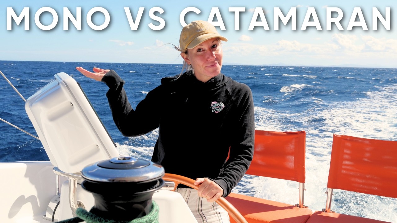 ⁣Can Catamarans SAIL UPWIND? Monohull VS Catamaran: Which is Faster?