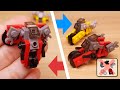 Micro LEGO brick  motorcycle  transformer mech - Bikey V2 #LEGO #transformers