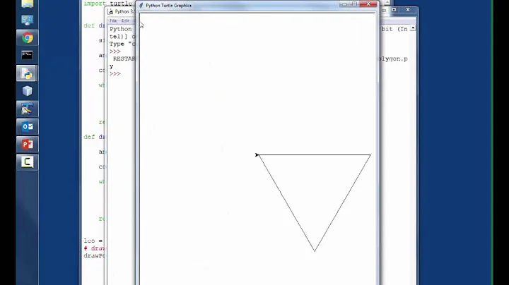 [Solved] Using python turtle to draw a polygon with n | 9to5Answer