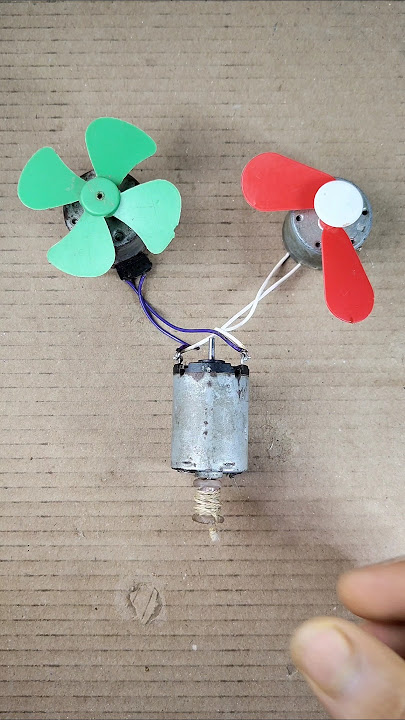 'Dual Fan Powered by a Single Motor | Easy DIY Science Project'