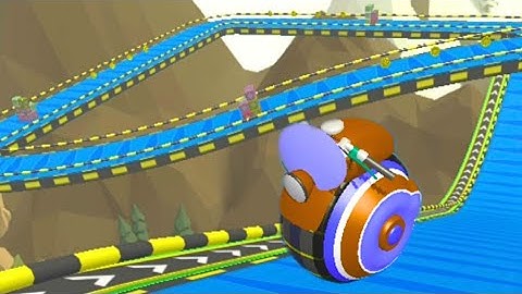 Action balls gyrosphere race speedrun gameplay level 381-390, you have to be very careful