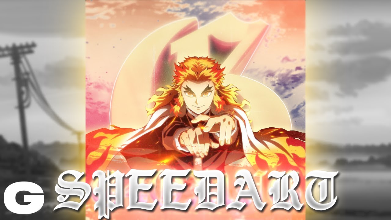 Rengoku Aesthetic 3D PFP Speedart By G4OX1NGDZN