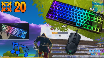 Apex Pro TKL Fortnite ASMR Chill🤩Satisfying Keyboard Omnipoint Switch 180 FPS Smooth 1440P (20KILLS)