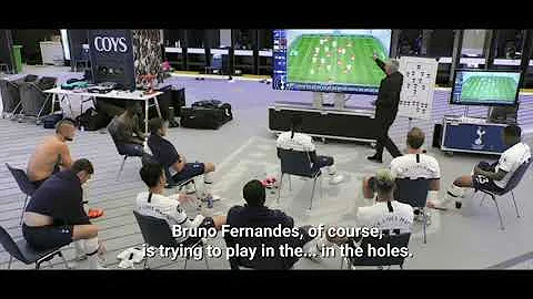 Jose speaks about Bruno and Pogba threat in half-time break | Man United vs Spurs match - Eng Subs.