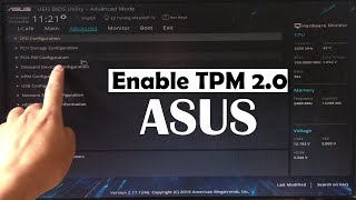 how to enable tpm 2 0 on asus to install windows 11