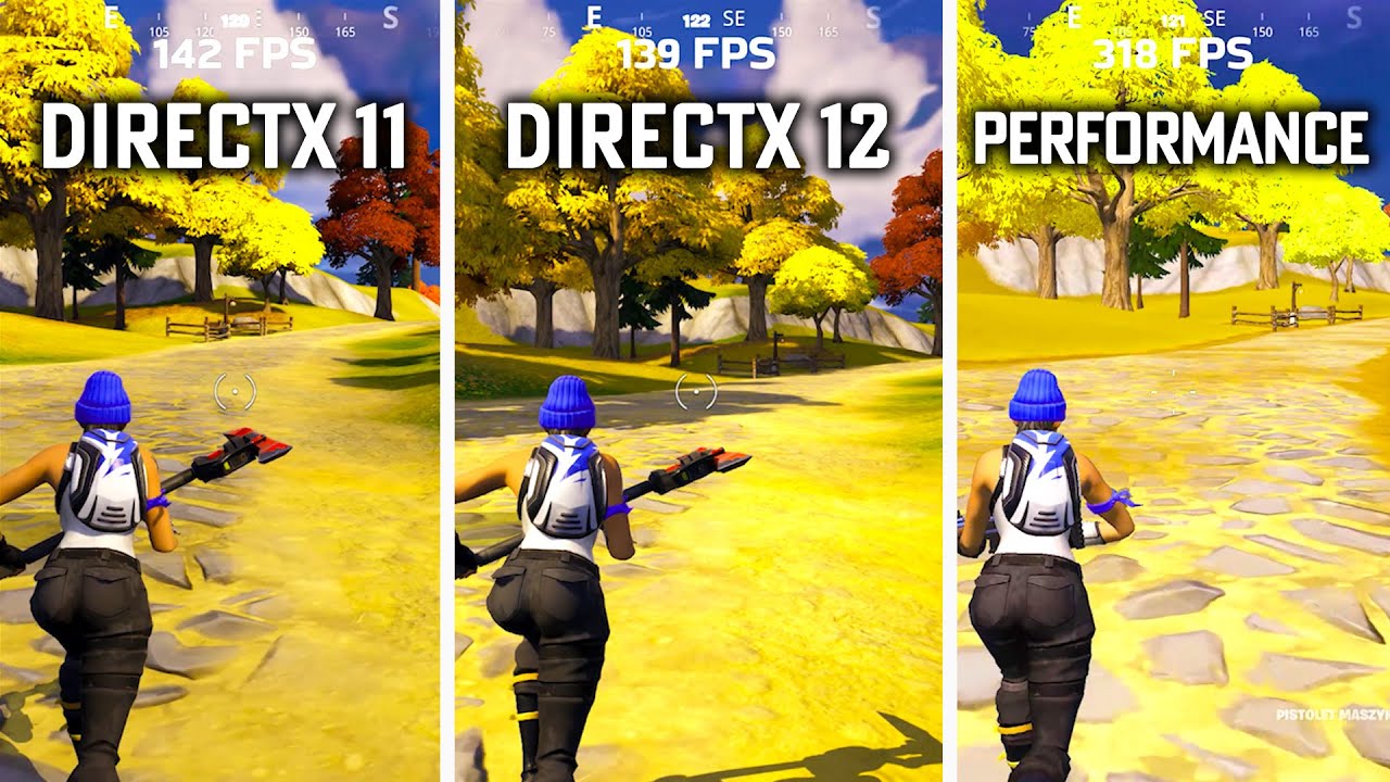 Fortnite DirectX 11 vs DirectX 12 Comparison NVIDIA 