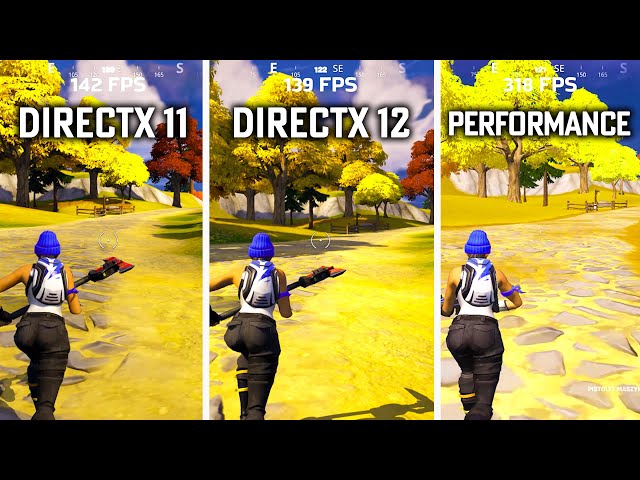 Fortnite DirectX 11 vs DirectX 12 Comparison NVIDIA 