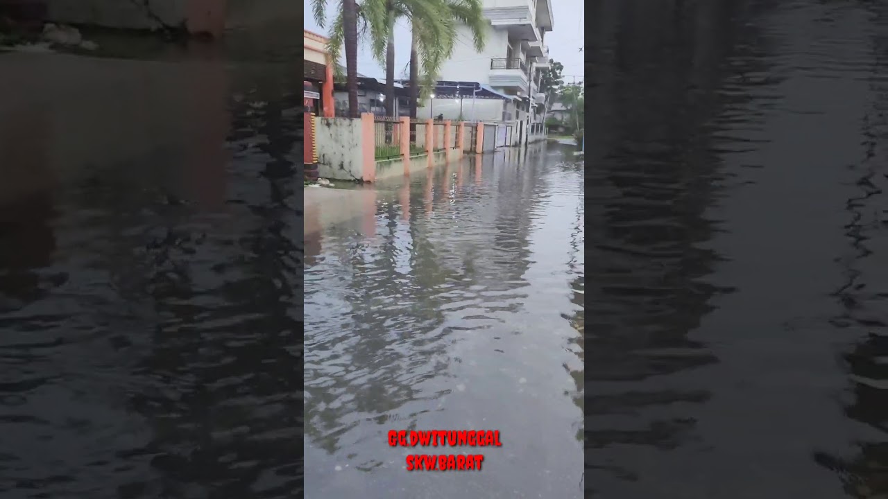 Singkawang hujan cukup 2/3 jam sebagian tempat kena banjir