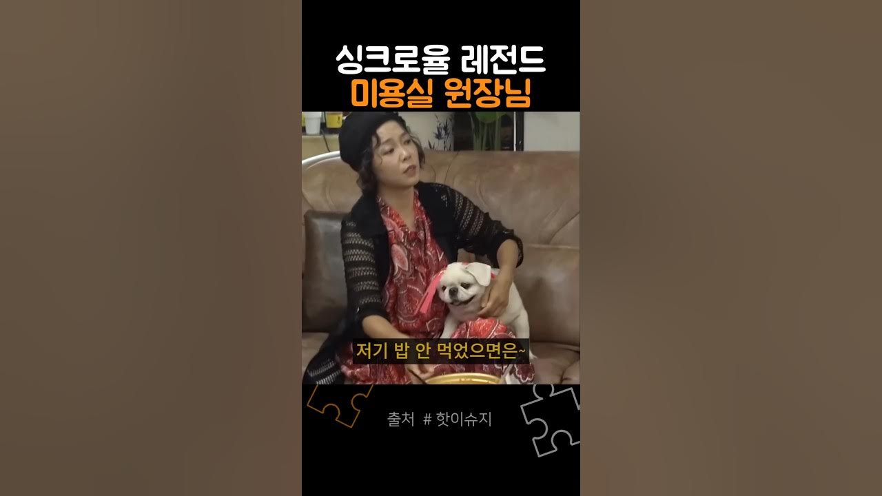 싱크로율 레전드 찍은 미용실 원장님이 된 이수지 Thumbnail
