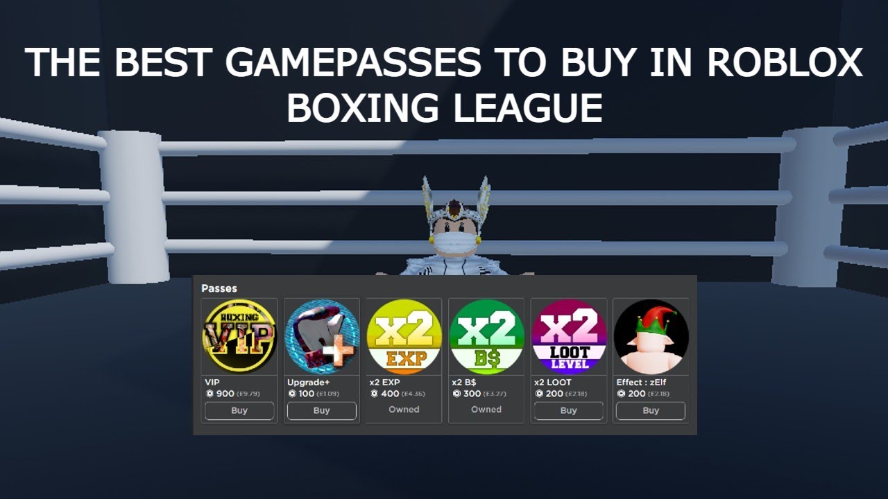 THE BEST GAMEPASSES TO BUY IN ROBLOX BOXING LEAGUE
