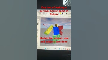 Day two of making a survival horror game in Roblox ￼#armedandhunted #￼fyp #smallyoutuber #robloxdev