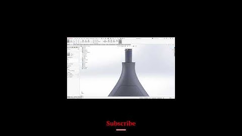 Swept boss base / Guide curve - Shampoo bottle construction #productdesign#automobile #solidworks