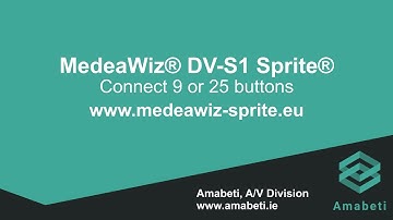 MedeaWiz® Sprite® DV-S1 / Connect 9 or 25 Push Buttons