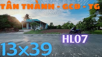 MS447 ( ĐÃ BÁN ) Bán đất mặt tiền HL07 xã Tân Thành - Gò Công Đông giá rẻ