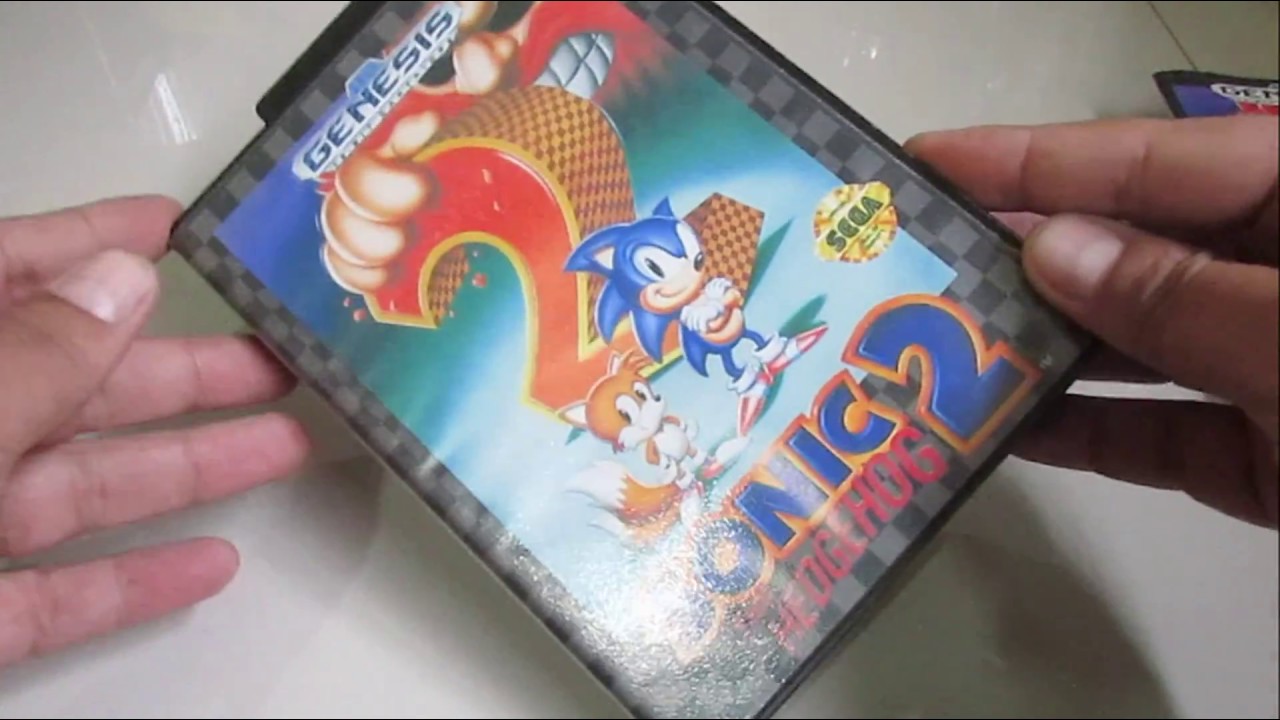 Review Unboxing Sonic 2 The Hedgehog Mega Drive Completo - YouTube