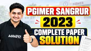 PGIMER Sangrur Paper Solution | PGIMER Exam Analysis | PGIMER Nursing Officer MCQs #pgimer #nursing