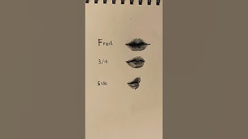 how to draw lips easily from any angles✨#drawing #sketch #arte #shorts #howtodraw #art
