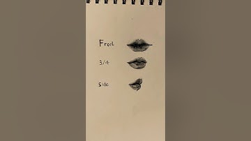 how to draw lips easily from any angles✨#drawing #sketch #arte #shorts #howtodraw #art