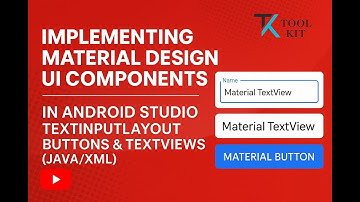 How to create Material-UI Edittext, Buttons & TextViews in Android Studio | Java & XML Tutorial