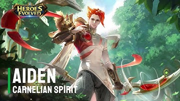 New Skin | Aiden - Carnelian Spirit | Heroes Evolved | NetDragon