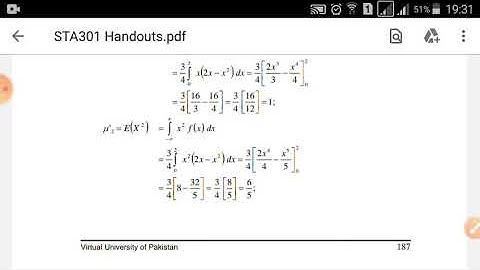 sta 301 lecture 25 | expectation| moments| joint probability distrbibution | statistics and probabil