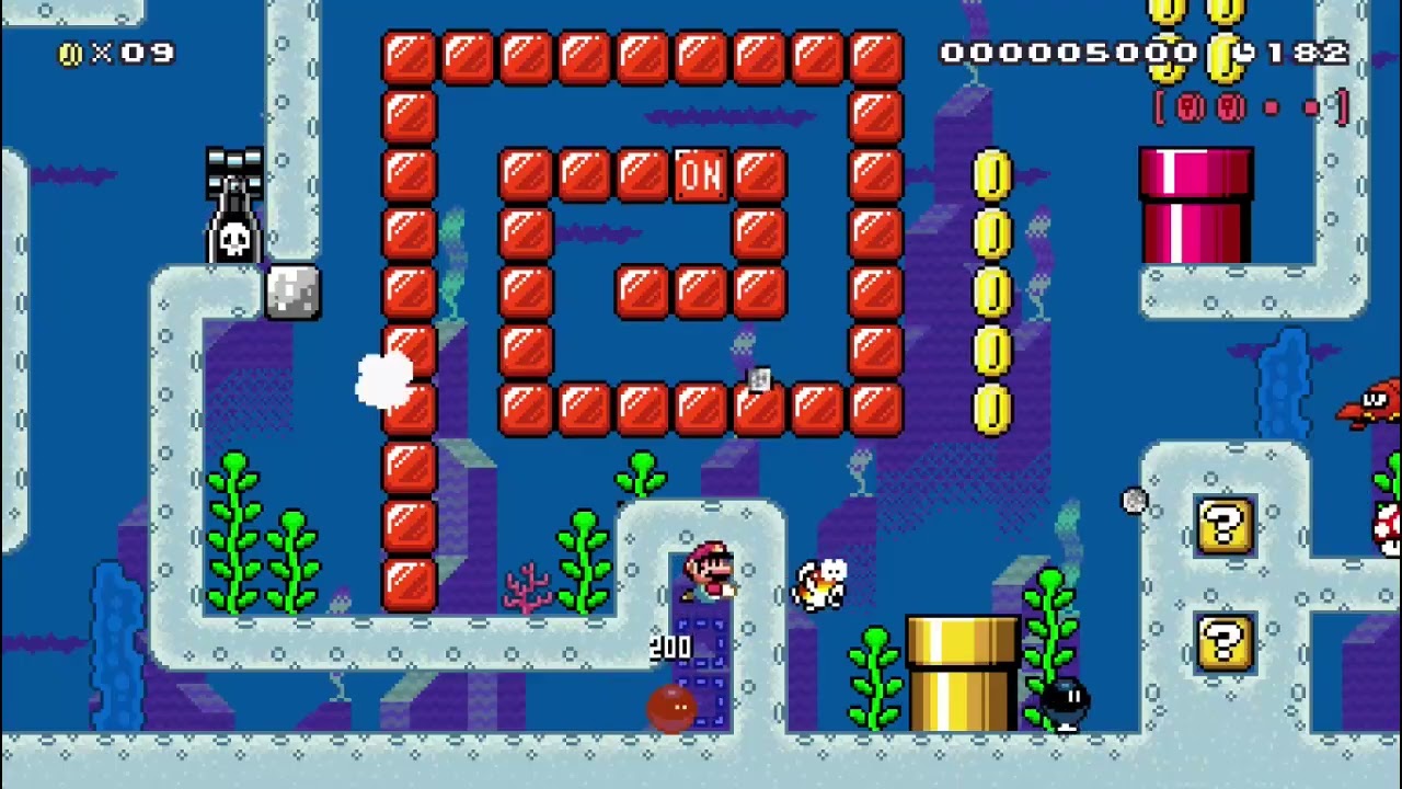 Mario maker.Laberinto 2 .nivel oficial