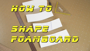 How to shape foamboard / Dollar Tree Foam