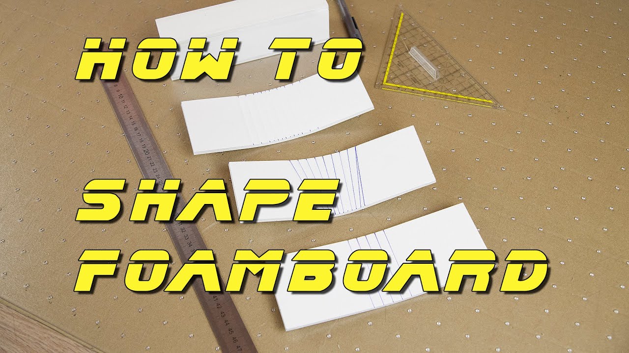How to shape foamboard / Dollar Tree Foam 