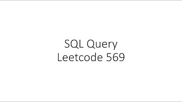 Hard Leetcode Problem 569 | SQL | Popular Interview Question | With Explanation