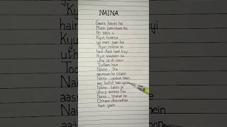 naina dangal lyrics