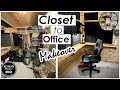 I Transformed my CLOSET into a Studio OFFICE /// Closet to Office Makeover!!