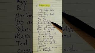 ❣️maroon -5 memories bring back (lyrics) song subtitles#englishsongs #youtubeshorts #song #lyrics