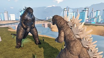 Godzilla 2019 Remodel vs Final Wars Godzilla Battle | Kaiju Universe