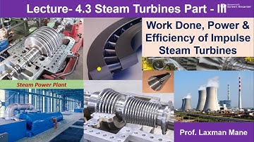 Work Done and Efficiency of Impulse Steam Turbine