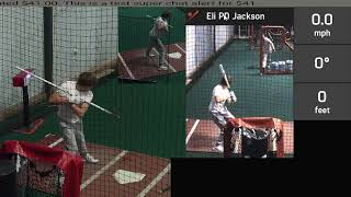 Eli J '26 Hitting Session using HitTrax & Blast Motion 122122