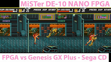 MiSTer FPGA DE-10 - FPGA Emulation vs Genesis GX Plus - Sega CD Showdown!