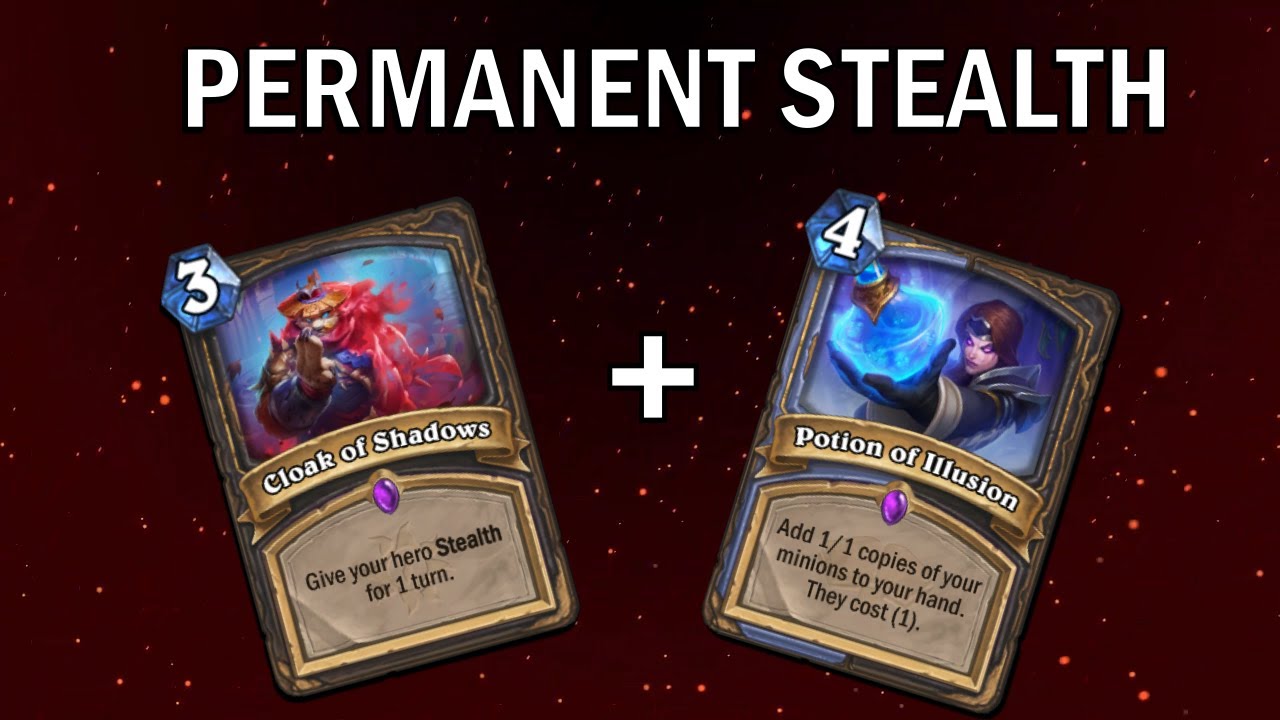 Hearthstone - Permanent Hero Stealth + Fatigue Combo