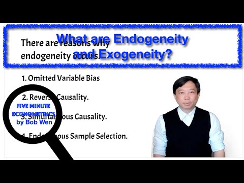 What are Endogeneity and Exogeneity? | Five Minute Econometrics | Econometric Tutorial | Topic 19