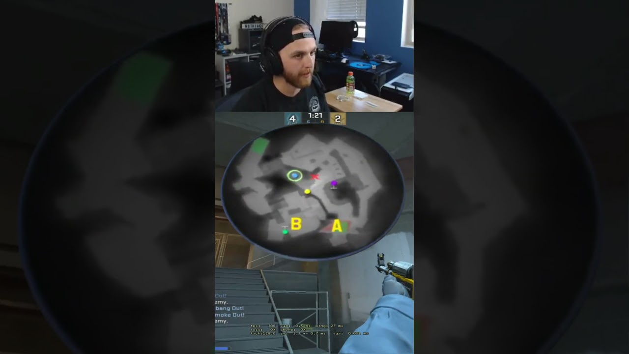 CS:GO Pro Has INSANE Game Knowledge!