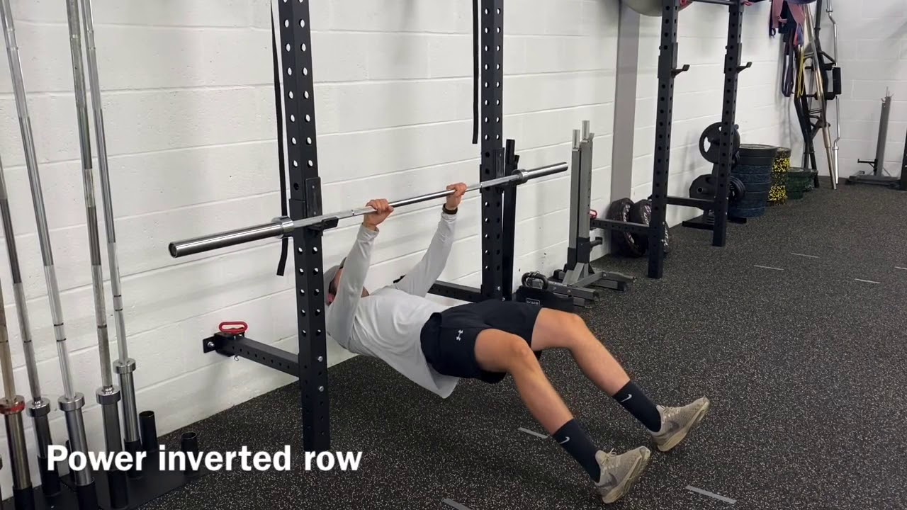 Power Training Inverted Rows Power inverted row - YouTube