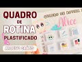 Quadro de Rotina Plastificado - Como fazer