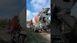 Бетон без сюрпризов: слаженная работа миксера и насоса на объекте #стройка #бетон #работа  #адыгея
