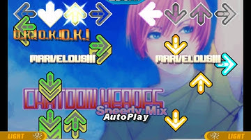 [DDR EX/stepmania/DAYDAY]CARTOON HEROES (Speedy Mix)[COUPLE EDIT]